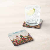 Benares、c.1840 (gouの野菜およびスパイスの市場 コースター (右側)