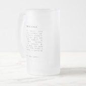 Bênção da cerveja フロストグラスビールジョッキ (正面左)