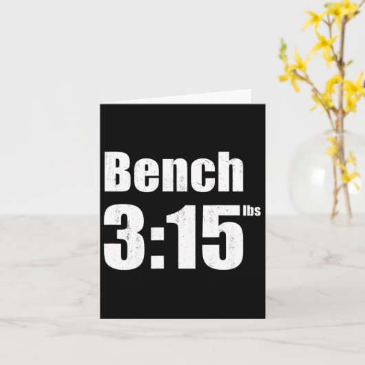 Bench 315 - Bench Press 315lbs Gym  カード (黄色い花)