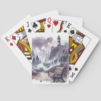 Bench in Front of Light house トランプ