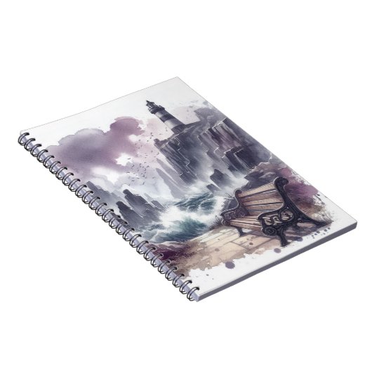 Bench in Front of Light house ノートブック (右側)