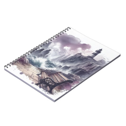 Bench in Front of Light house ノートブック (左側)