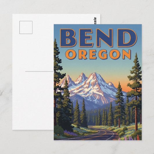 Bend Oregon Travel Postcard ポストカード (正面/裏面)