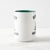 Bend Over and I will Show You – クリスマス引用文 マグカップ (中央)