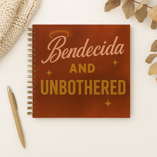 "Bendecida and Unbothered" カスタムジャーナル ノートブック