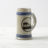 BENDED膝のカウボーイを、祈ります ビールジョッキ (正面右)