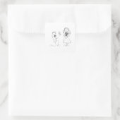 Bended Knee Proposal 結婚's Sticker スクエアシール (バッグ)