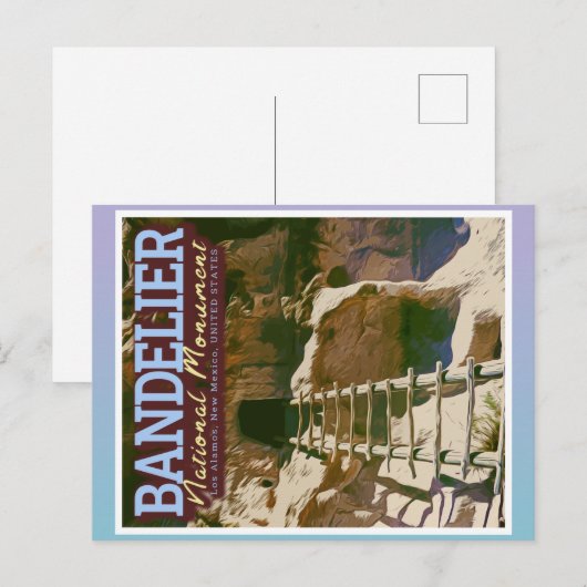 BENDELIER NATIONAL MONUMENT - NEW MEXICO US ポストカード (正面/裏面)
