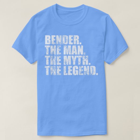 BenderBenderファミリー名Bender姓Bender S Tシャツ (デザイン正面)