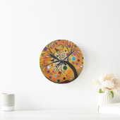 Bendind Branches_Everett、メキシコ死んだのの日 ラウンド壁時計 (ホーム)
