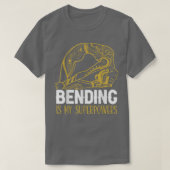 Bending Is My Superpowers Spiritual Workout Yoga L Tシャツ (デザイン正面)