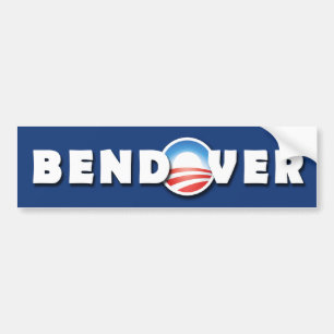 BENDOVER-バラック・オバマ-民主党-バンパー バンパーステッカー