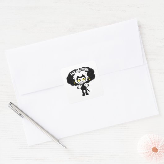 Bendy and the Ink Machine Sticker | Bendy Characte スクエアシール (封筒)