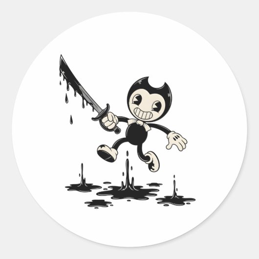 Bendy and the Ink Machine Sticker - Retro Horror G ラウンドシール (正面)