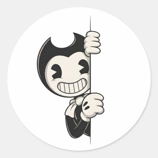 Bendy Sticker | Bendy and the Ink Machine Vinyl Ch ラウンドシール (正面)