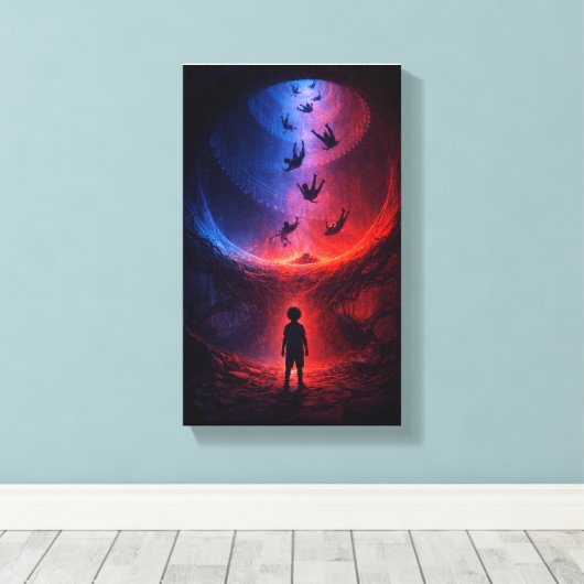 Beneath the Spiral of Falling Souls キャンバスプリント (インサイチュ (ウッドフロア))