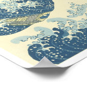 Beneath the Wave of Kanagawa, Hokusai, 1830-32 ポスター (角)
