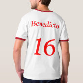 Benedicto XVIのサッカー Tシャツ (裏面)