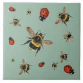 Beneficial Bees n Ladybugs タイル (正面)