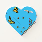 Beneficial Insects Custom Title Heart-shaped ノートブック (裏面)