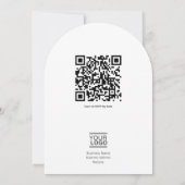 Benefit Invitation Template 招待状 (裏面)