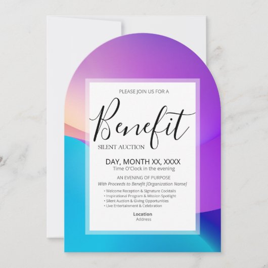 Benefit Invitation Template 招待状 (正面)