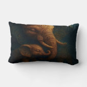 Benevolent Elephants ランバークッション (裏面)