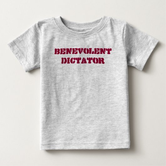 benevolentdictator ベビーTシャツ (正面)