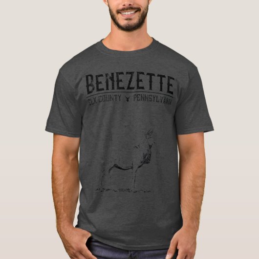 Benezette Elk County Pennsylvania Route 555 Tシャツ (正面)