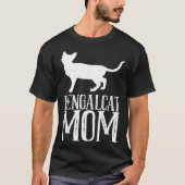 Bengal  Bengal cat  Bengal mom  2 Tシャツ (正面)