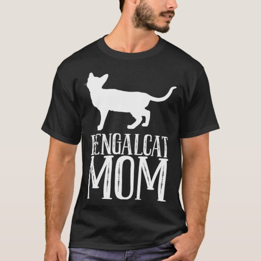 Bengal  Bengal cat  Bengal mom  2 Tシャツ (正面)