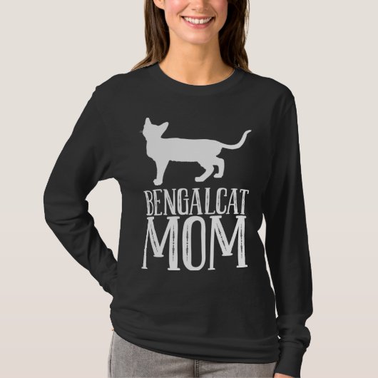 Bengal Bengal cat Bengal mom 2 Tシャツ (正面)