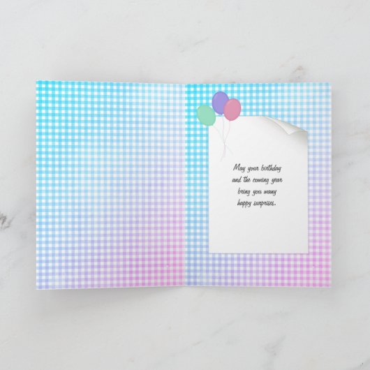  Bengal cat の誕生日 カード (内部)