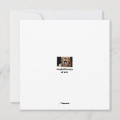 Bengal Cat Face Photo "プレゼント買ってあげたかったんだけどね" シーズンカード (裏面)