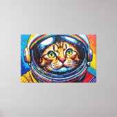 BENGAL CAT IN SPACE-27 キャンバスプリント (正面)
