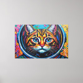 BENGAL CAT IN SPACE-5 キャンバスプリント