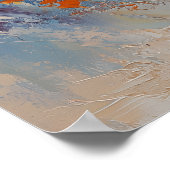 Bengal Cat Leaping Through Fire and Ice ポスター (角)