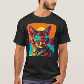 Bengal Cat Summer Beach Tシャツ (正面)