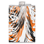 Bengal Colors Squiggly Orange and Black Lines フラスク (裏面)