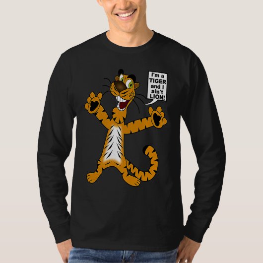 Bengal Tiger ain't Lion Pun  Metaphor for Kids to  Tシャツ (正面)