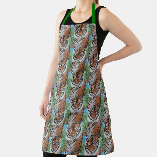 Bengal Tiger All-Over Print Apron エプロン (インサイチュ)