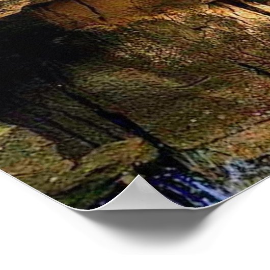 Bengal Tiger In Cave ポスター (角)