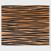 Bengal Tiger stripes wildlife cat animal fur print ラッピングペーパー (フラット)