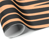 Bengal Tiger stripes wildlife cat animal fur print ラッピングペーパー (ロールコーナー)