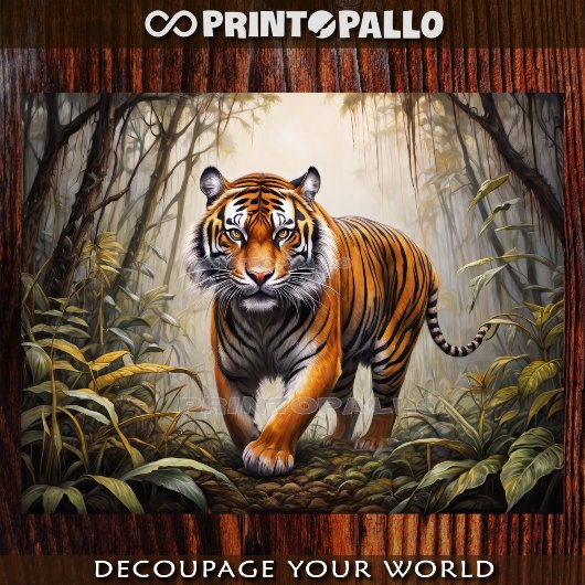 Bengala tiger in the jungle 薄葉紙