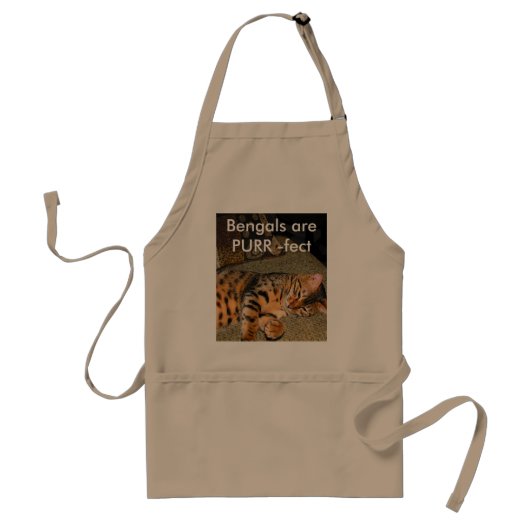 Bengall猫のエプロン スタンダードエプロン (正面)