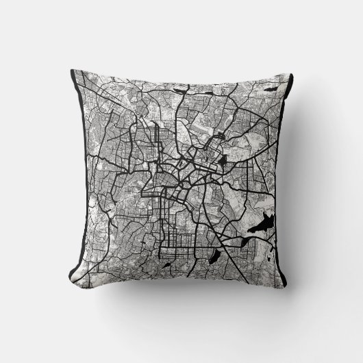 Bengaluru Karnataka Map クッション (正面)