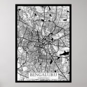 Bengaluru Karnataka Map ポスター (正面)