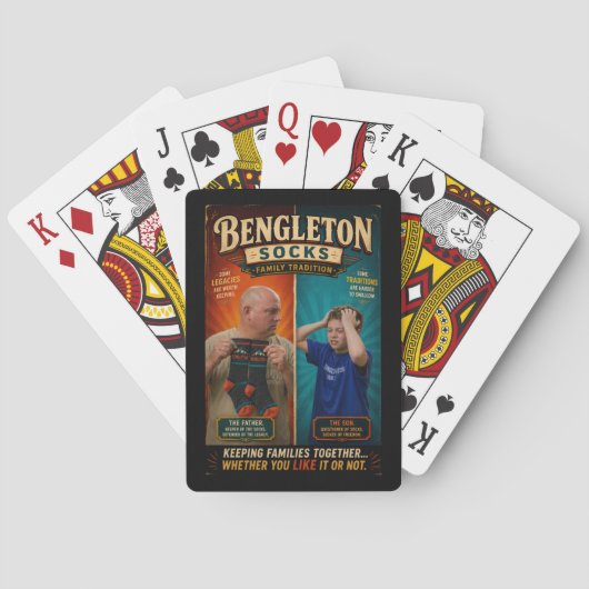 Bengelton Socks: Family Tradition トランプ (裏面)