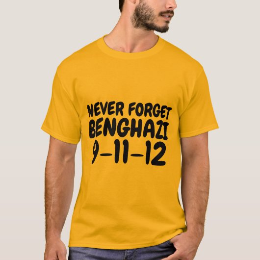 BENGHAZI、Never、T忘れシャツ Tシャツ (正面)